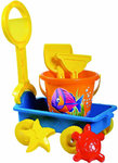 Androni Sandspielzeug Sandwagen gefüllt, Mehrfarbig, 6-tlg.