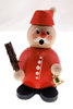 Räucherfigur Weihnachtsmann mit Glocke & Rute