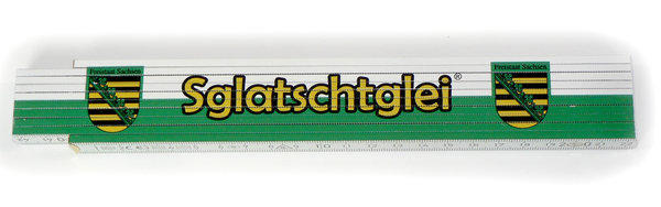 Zollstock bedruckt, 2m "Sglatschtglei"