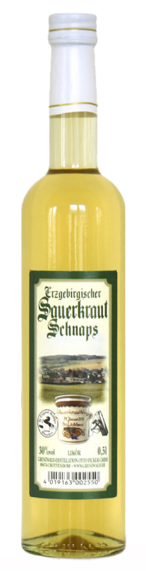 Erzg. Sauerkrautschnaps 0.50l 30% Vol. von Grenzwald Destillation